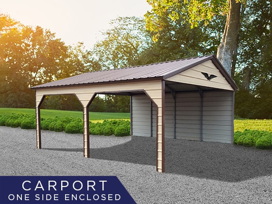 Metal Carports With Side Storage